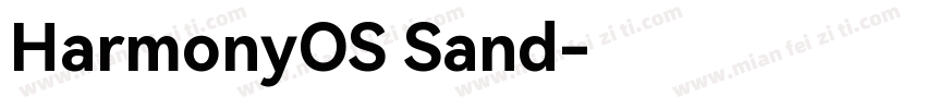 HarmonyOS Sand字体转换